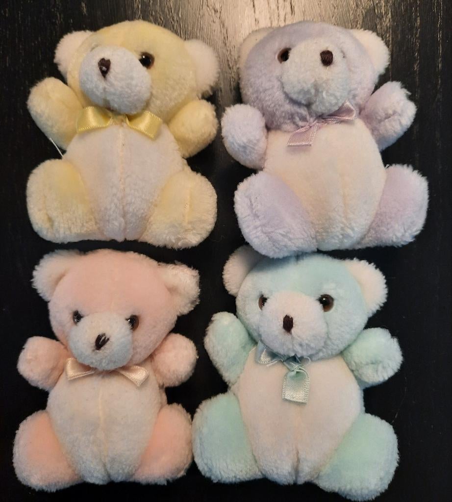 pluche mini knuffeltjes, Gebruikt, Beer, Ophalen of Verzenden, Meerkleurig