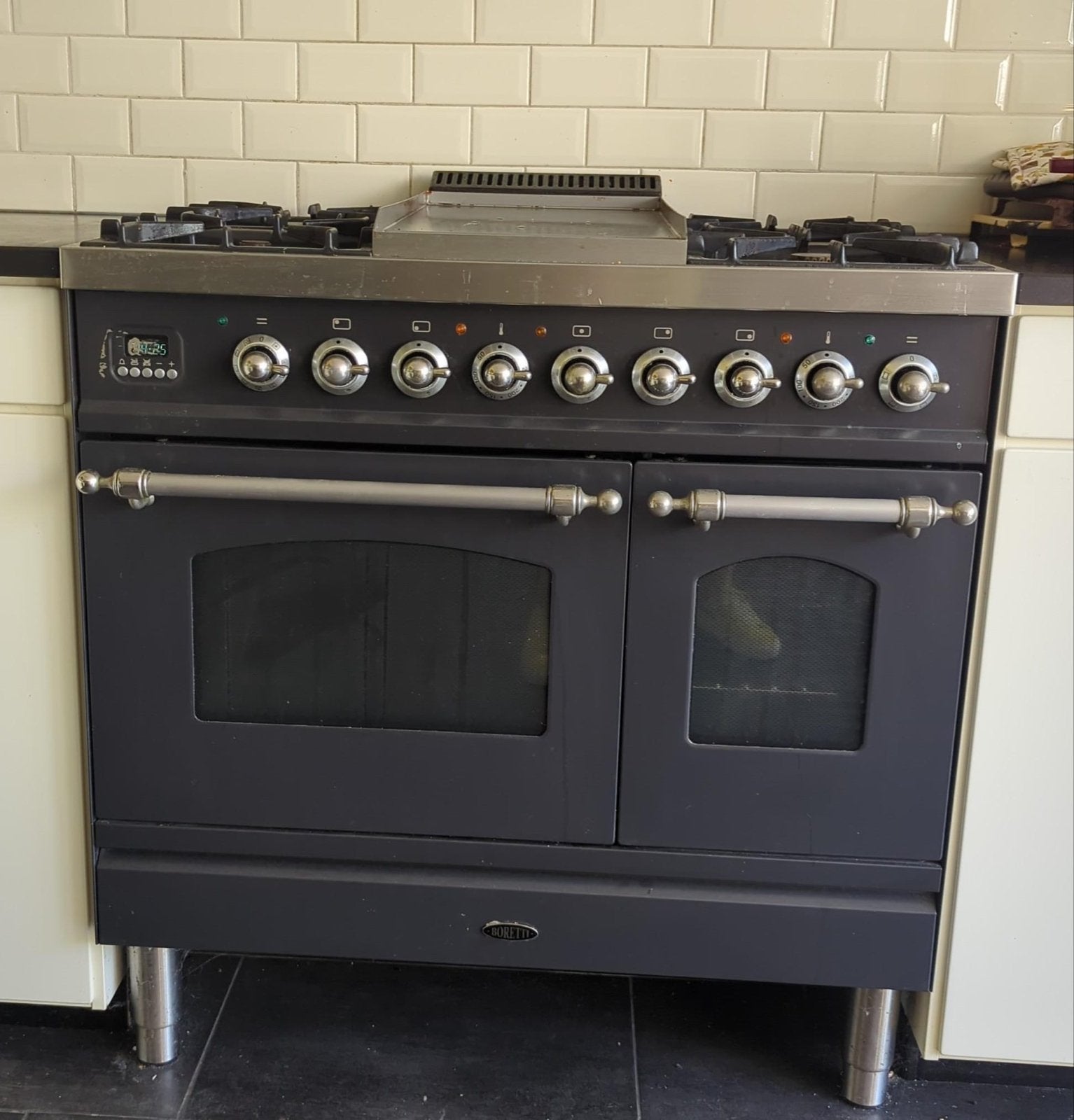 Luxe Boretti Fornuis- grilplaat/ defecte klok en oven, Ophalen, Gebruikt, 60 cm of meer, Grill