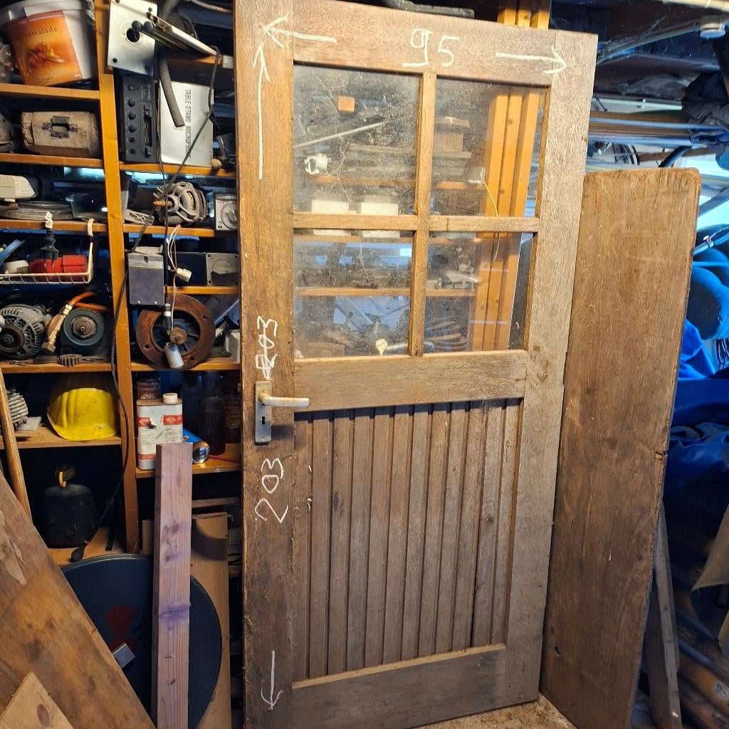massieve deuren, Ophalen, Gebruikt, 80 tot 100 cm, Buitendeur