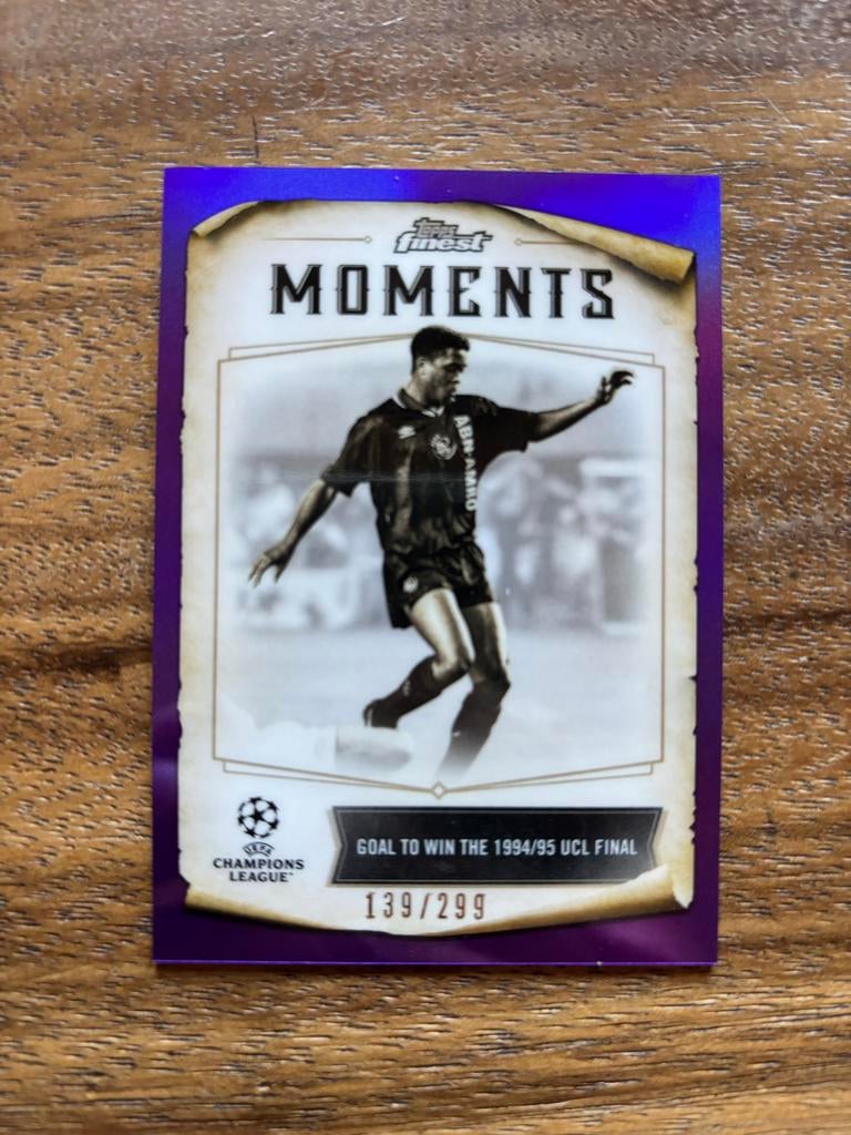 Patrick Kluivert Topps Finest Moments 1994/95 UCL Final, Verzamelen, Ophalen of Verzenden, Nieuw