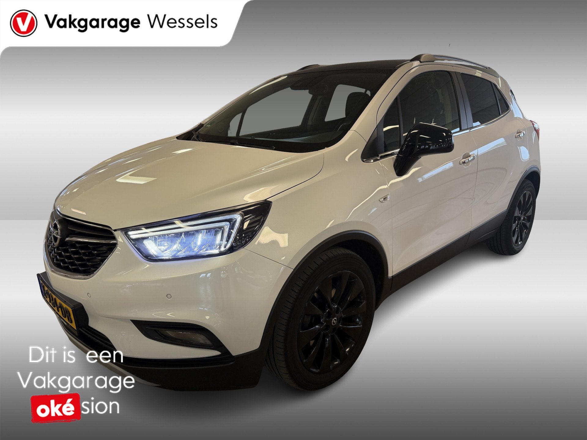 Opel Mokka X 1.4 Turbo Automaat Innovation | Clima | Camera, Auto's, 12 maanden, Gebruikt, Leder en Stof, Wit