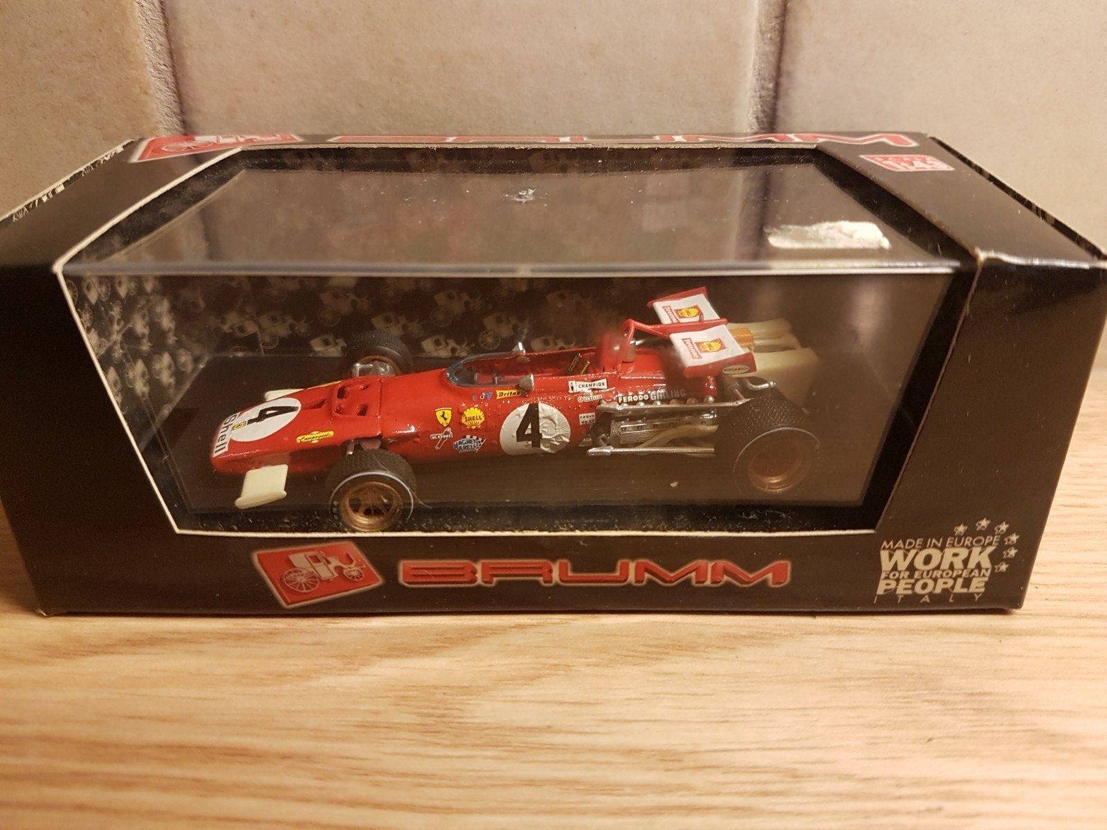 f1 brumm Ferrari 312F1 gp italy clay regazzoni 1970, Ophalen of Verzenden, Zo goed als nieuw, Auto, Overige merken