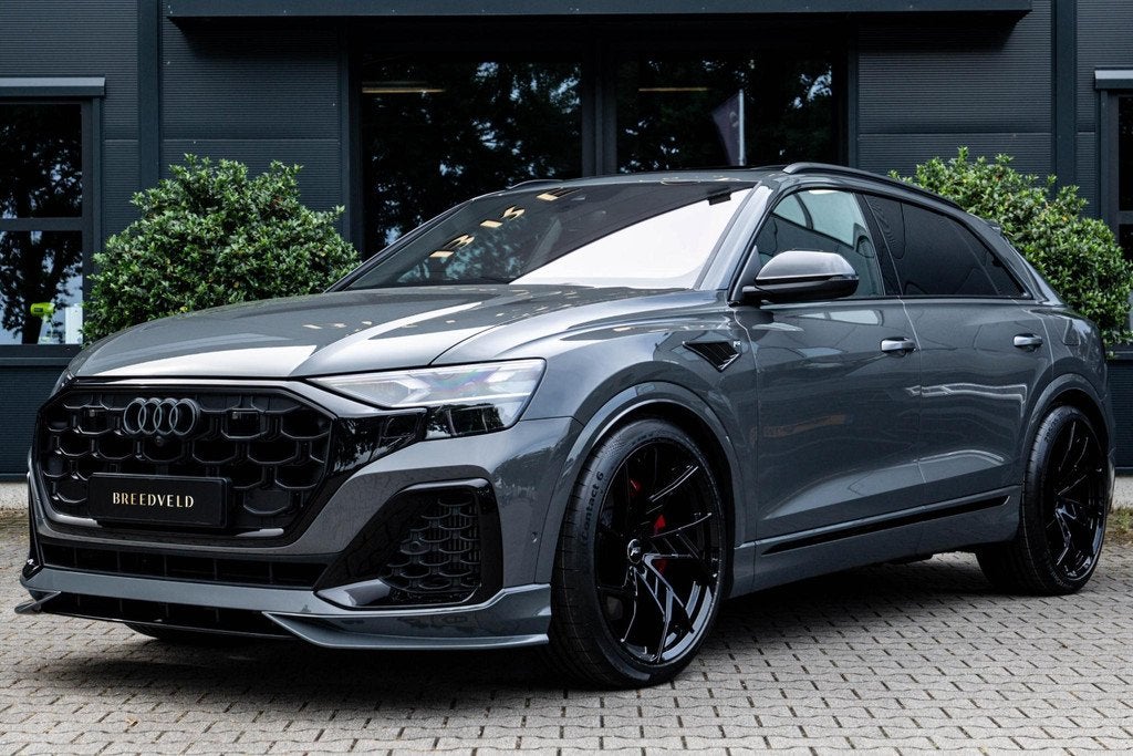 Audi Q8 60 TFSI e Competition 490pk, ABT, Nimbus grey, Full-, Automaat, Stof, Gebruikt, 2995 cc