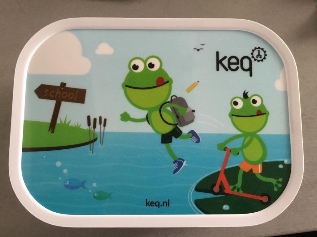 Mepal Keq Kikker Broodtrommel - Nieuw en Compleet, Kunststof, Nieuw, Ophalen of Verzenden, Overige merken