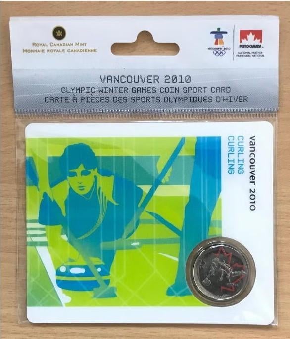 Canada - Colored Vancouver 2010 Coincard - Curling, Verzenden, Noord-Amerika, Setje