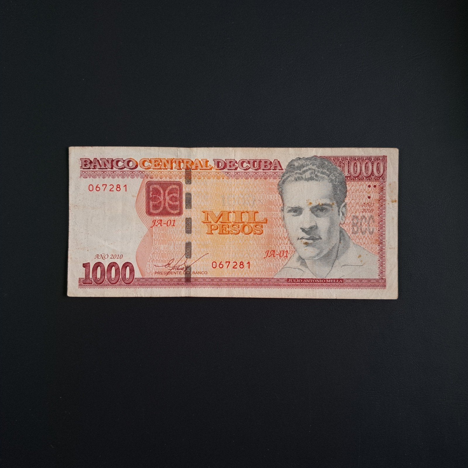 1000 peso Cuba #060, Postzegels en Munten, Bankbiljetten | Amerika, Verzenden, Noord-Amerika, Los biljet