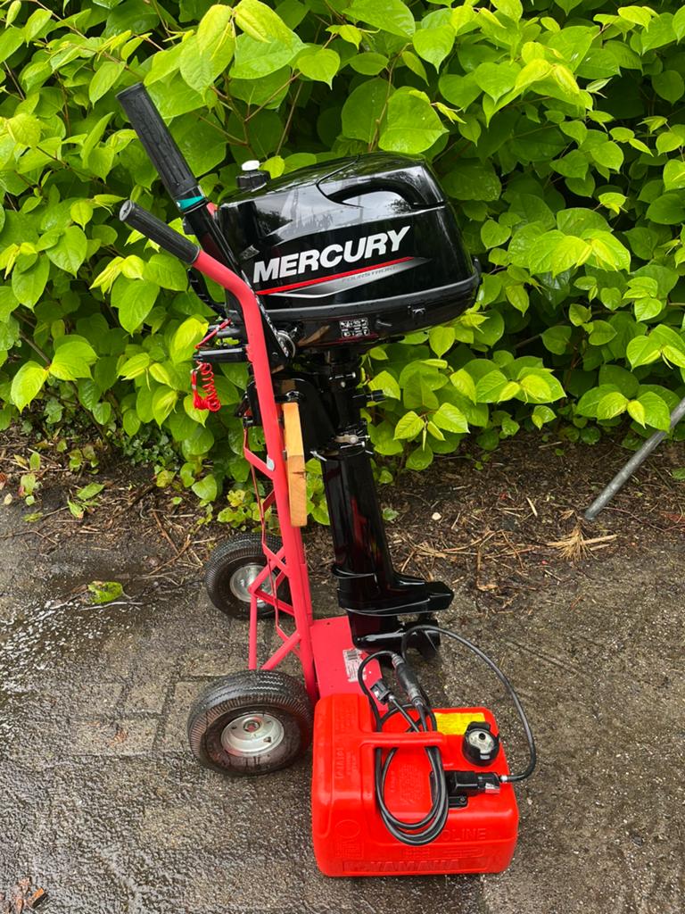 Zgan Mercury 6 pk 4 takt langstaart!, Ophalen of Verzenden, Zo goed als nieuw, Benzine, Minder dan 5 pk