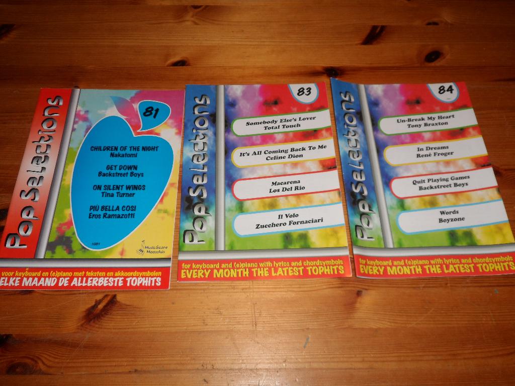 Pop Selections -  83 / 84 / 99, Muziek en Instrumenten, Bladmuziek, Nieuw, Ophalen of Verzenden, Keyboard, Artiest of Componist
