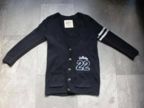 Hollister donkerblauw gebreid vest, maat S (qwe, Kleding | Dames, Truien en Vesten, Blauw, Ophalen of Verzenden, Zo goed als nieuw