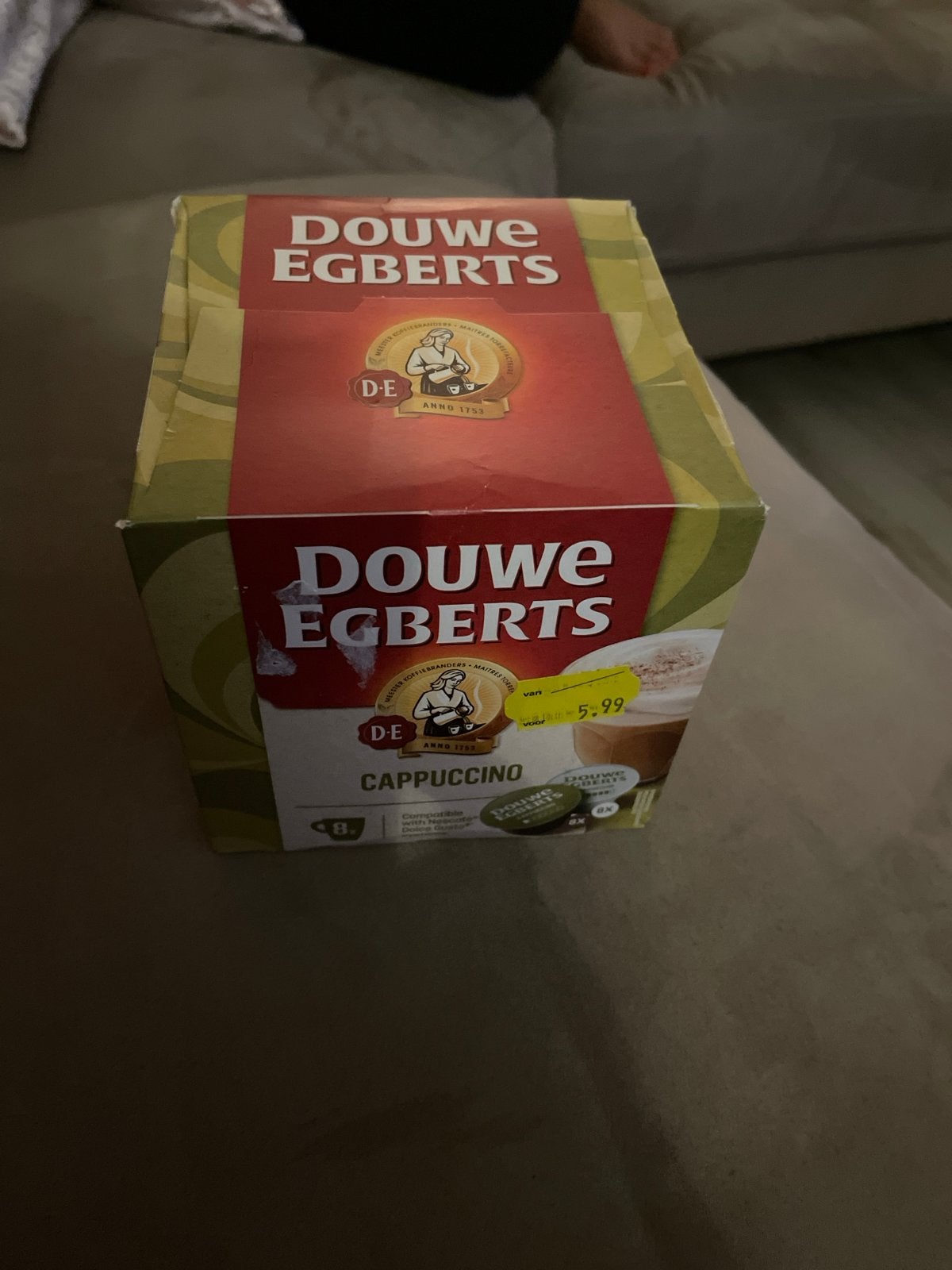 Douwe Egberts Cappuccino Koffiepads - 8 stuks, Koffiepads en cups, Overige modellen, Nieuw, Ophalen of Verzenden