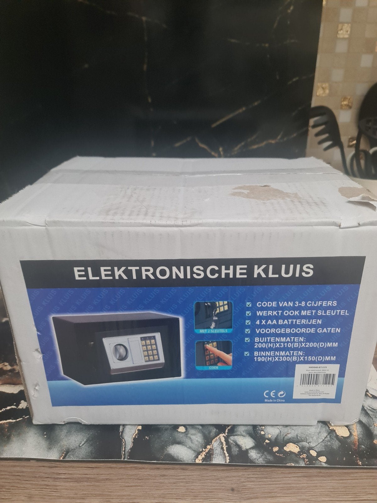 Elektronische Kluis met Code en Sleutel, Ophalen, Nieuw, Brandkast