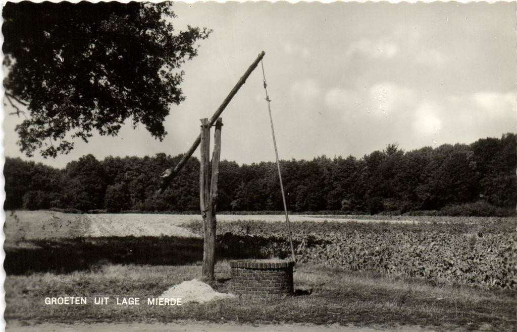 Groeten uit Lage Mierde - put - 1963 gelopen, Ophalen of Verzenden, 1960 tot 1980, Gelopen, Noord-Brabant