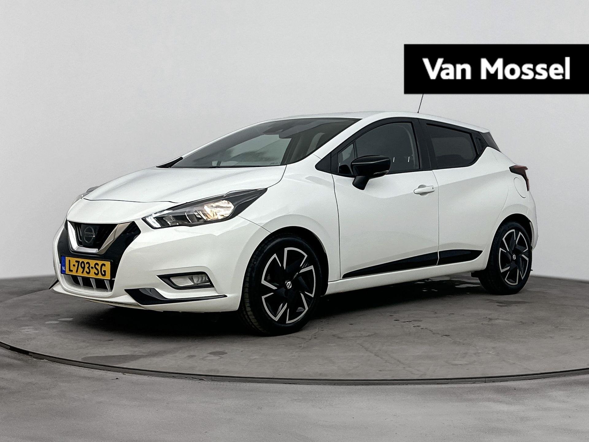 Nissan Micra 1.0 IG-T N-Design 93PK | Navigatie via Telefoon, Auto's, Voorwielaandrijving, Stof, Euro 6, Wit