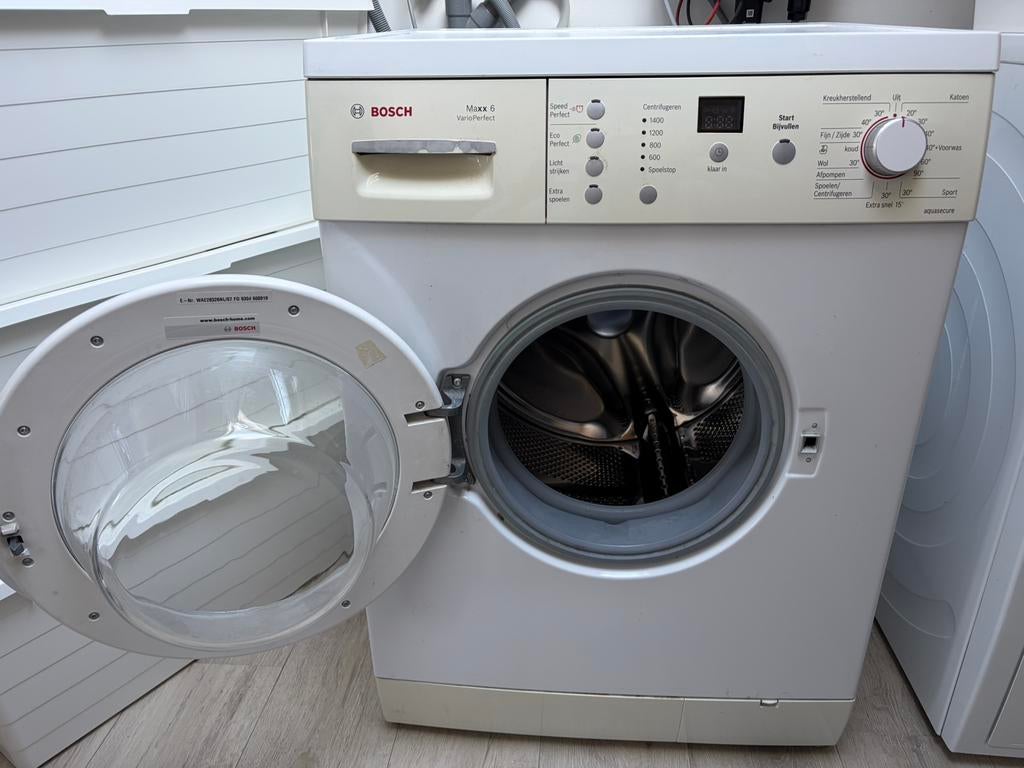 Bosch wasmachine Maxx 6 Varioperfect, Witgoed en Apparatuur, Wasmachines, Ophalen, Gebruikt, Wolwasprogramma, Voorlader