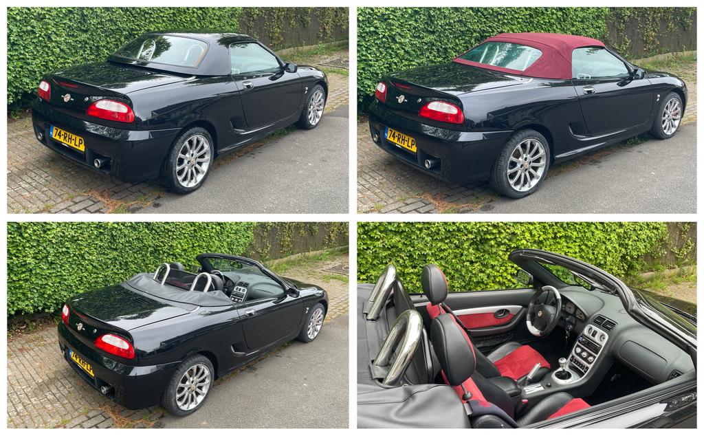 MG TF 1.8 I 135 2005 Zwart, Auto's, MG, 40 €/maand, Zwart, 4 cilinders, Cabriolet