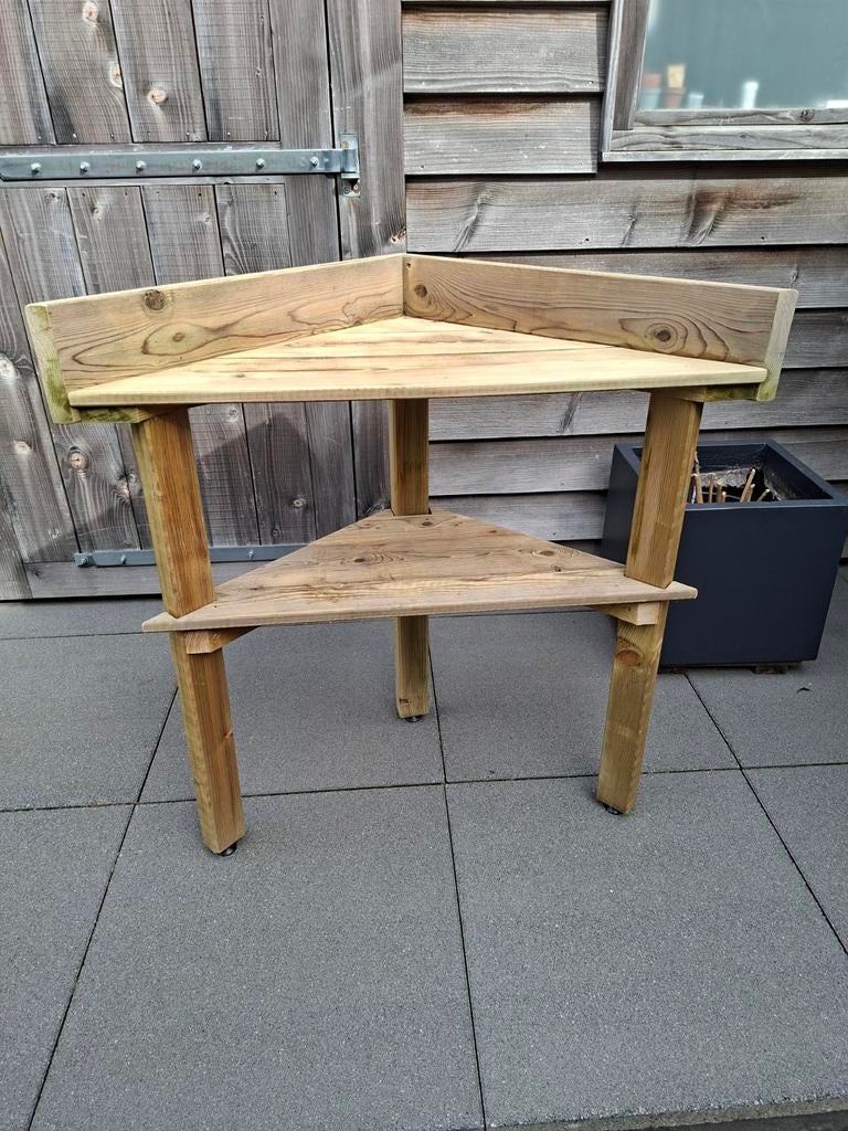 Oppottafel buiten hoekmodel, Tuin en Terras, Ophalen