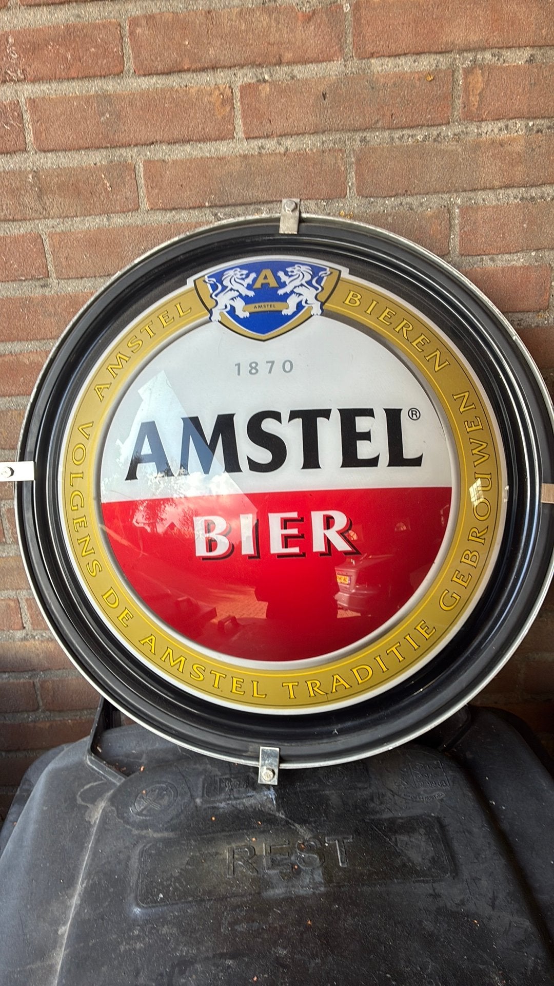 Licht reclame  AMSTEL BIER, Ophalen of Verzenden, Gebruikt, Reclamebord, Plaat of Schild, Amstel