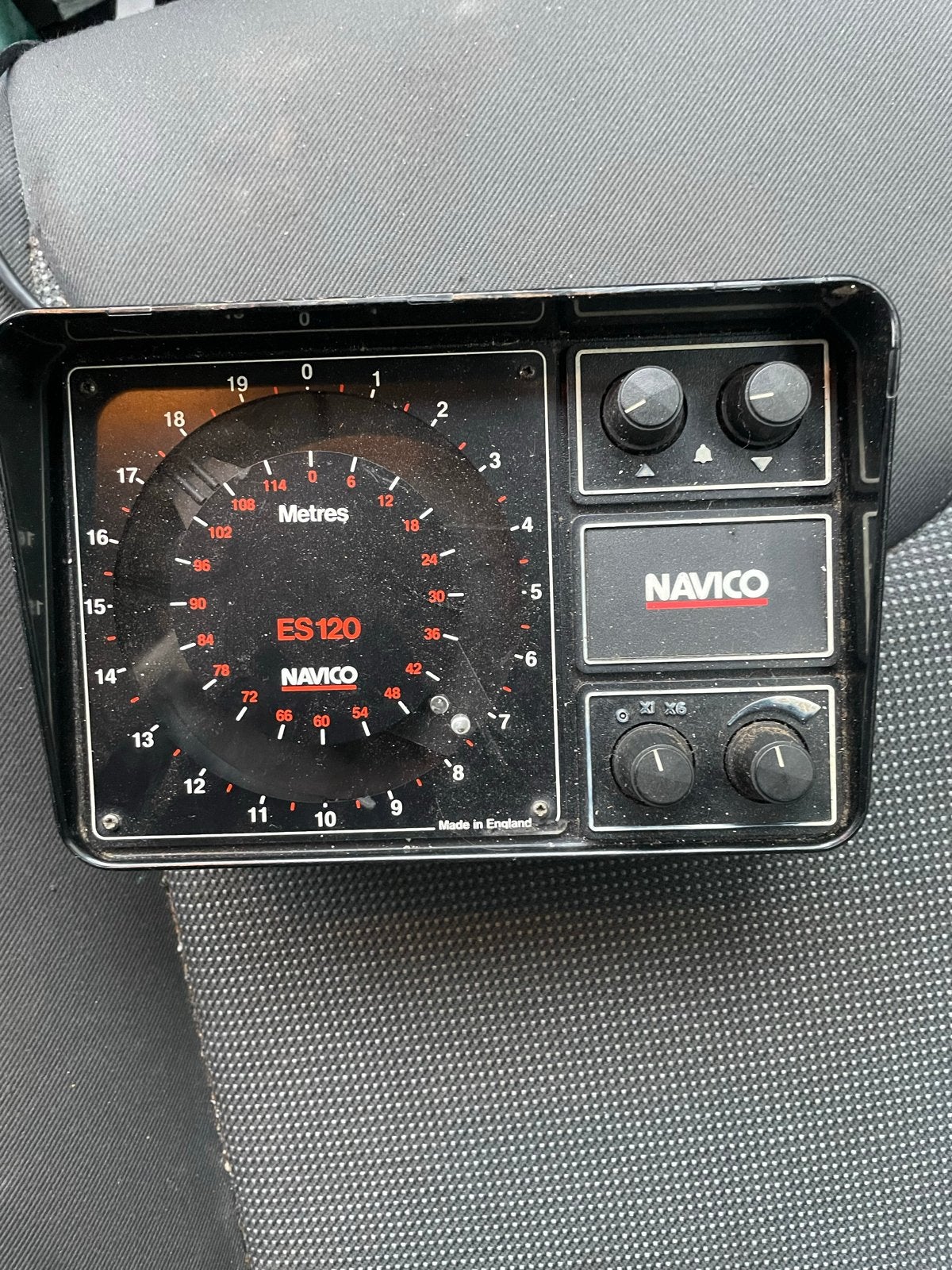 Navico ES120 Dieptemeter - Made in England, Ophalen of Verzenden, Gebruikt, Kaartplotter of Fish Finder