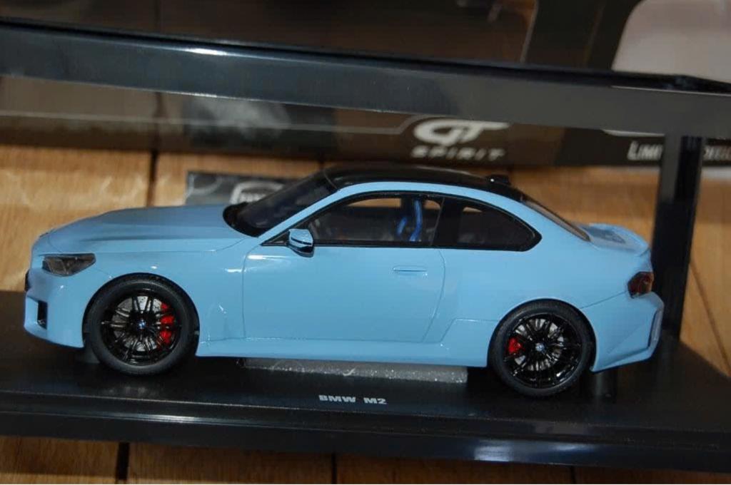 1:18 BMW M2 G87 blue GT spirit GT424 in box WRH, Hobby en Vrije tijd, Modelauto's | 1:18, Verzenden, Zo goed als nieuw, Auto, Overige merken