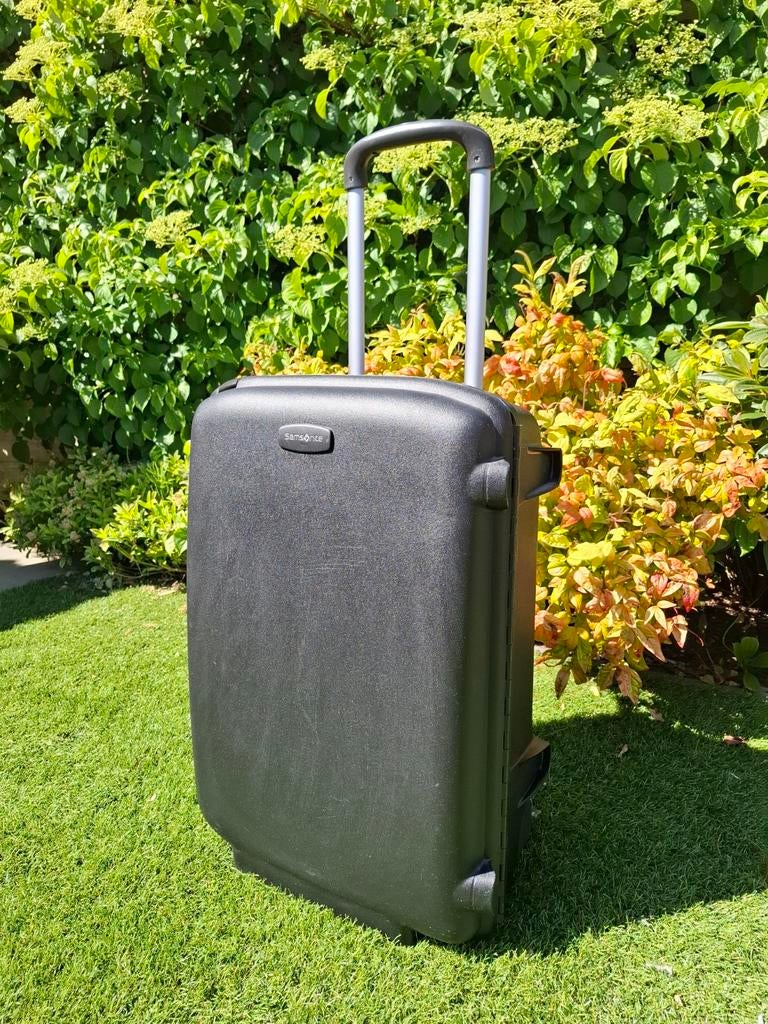 Samsonite hardcase Koffer - Zwart, 70x48x26 cm, Gebruikt, Zwart, Ophalen of Verzenden, 60 tot 80 cm
