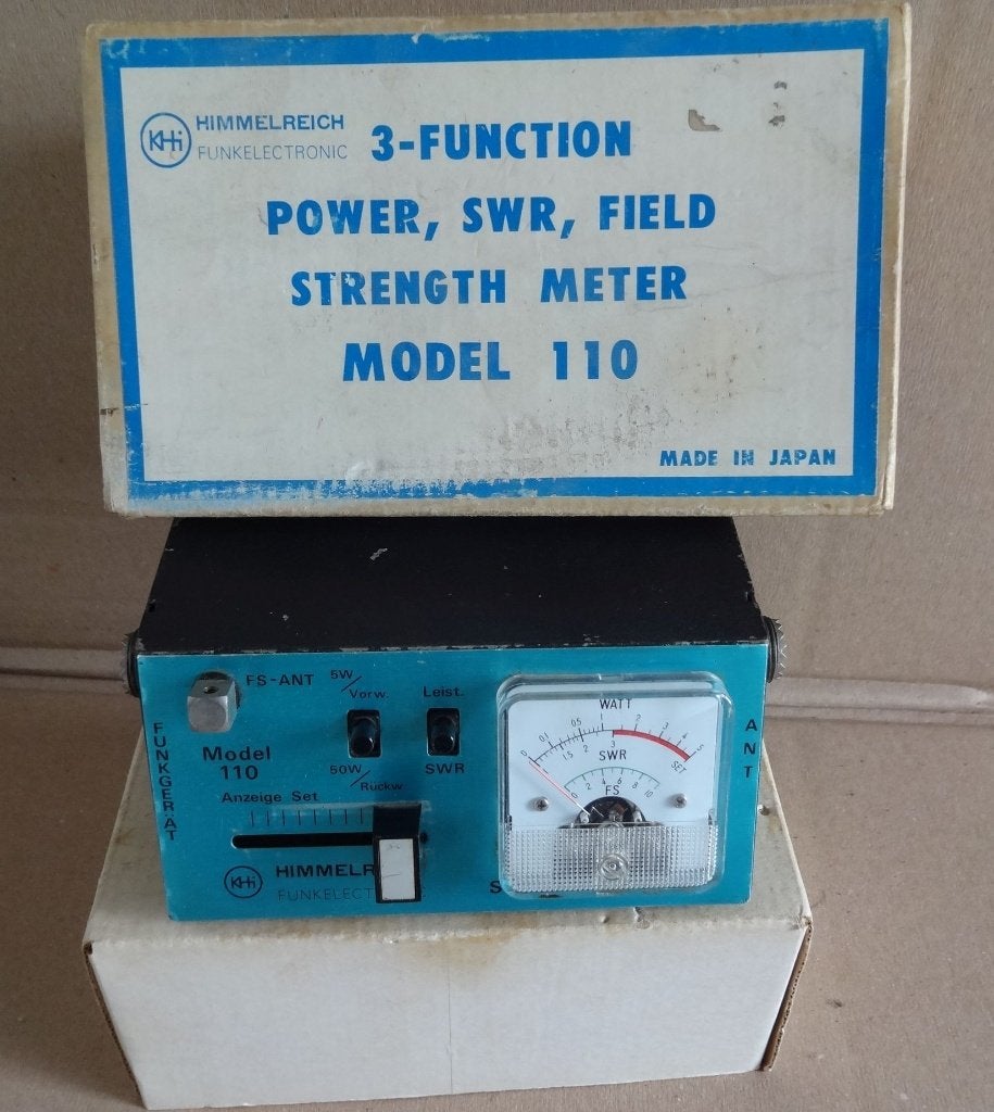 SWR meter HIMMELREICH model 110 staande golf meter, Ophalen of Verzenden, Gebruikt, Zender