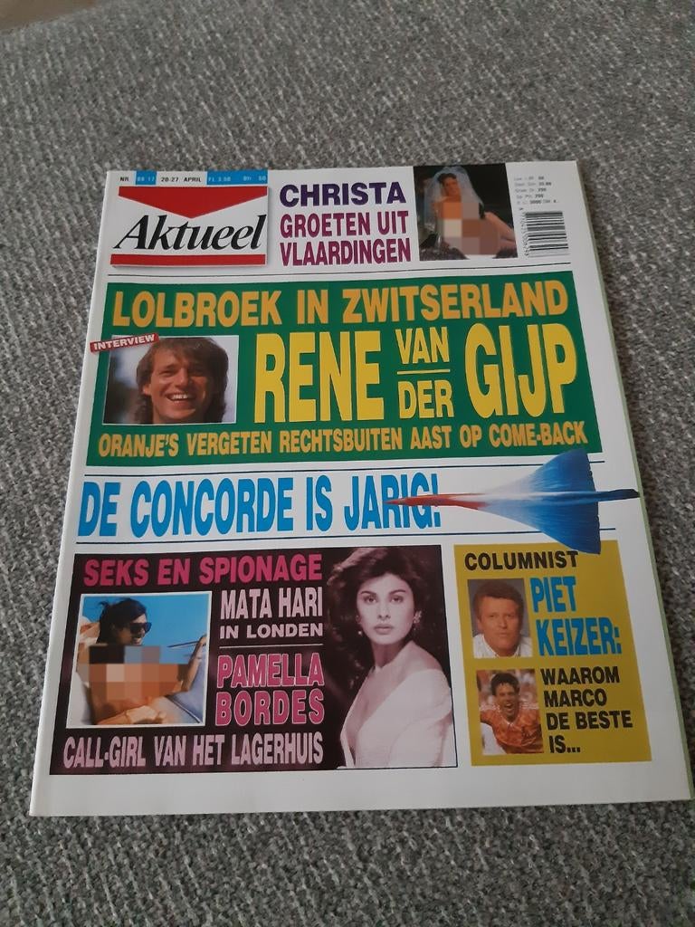 17.Aktueel 1989. Rene van der Gijp. Mata Hari. Piet Keizer, Ophalen of Verzenden, 1980 tot heden, Tijdschrift