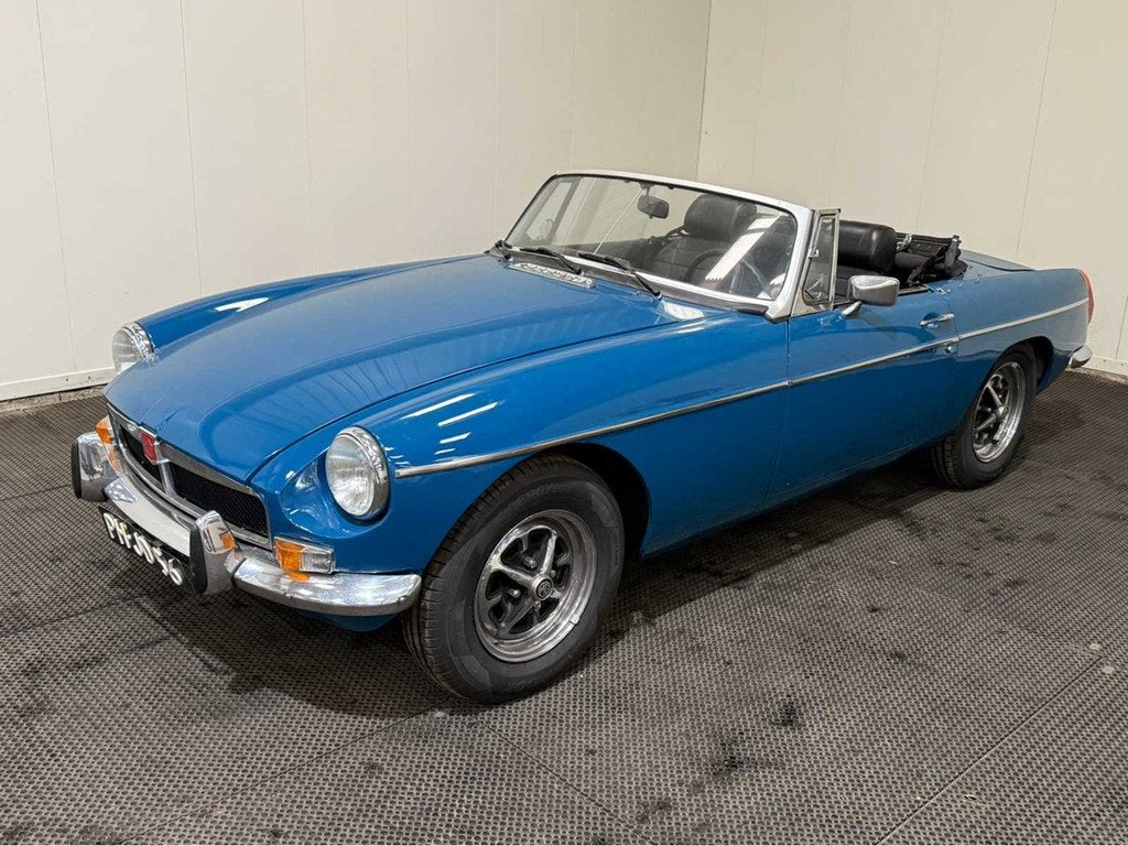 Mg - B - Cabrio - Oldtimer - 1974, Auto's, Blauw, Bedrijf, Handgeschakeld, MG