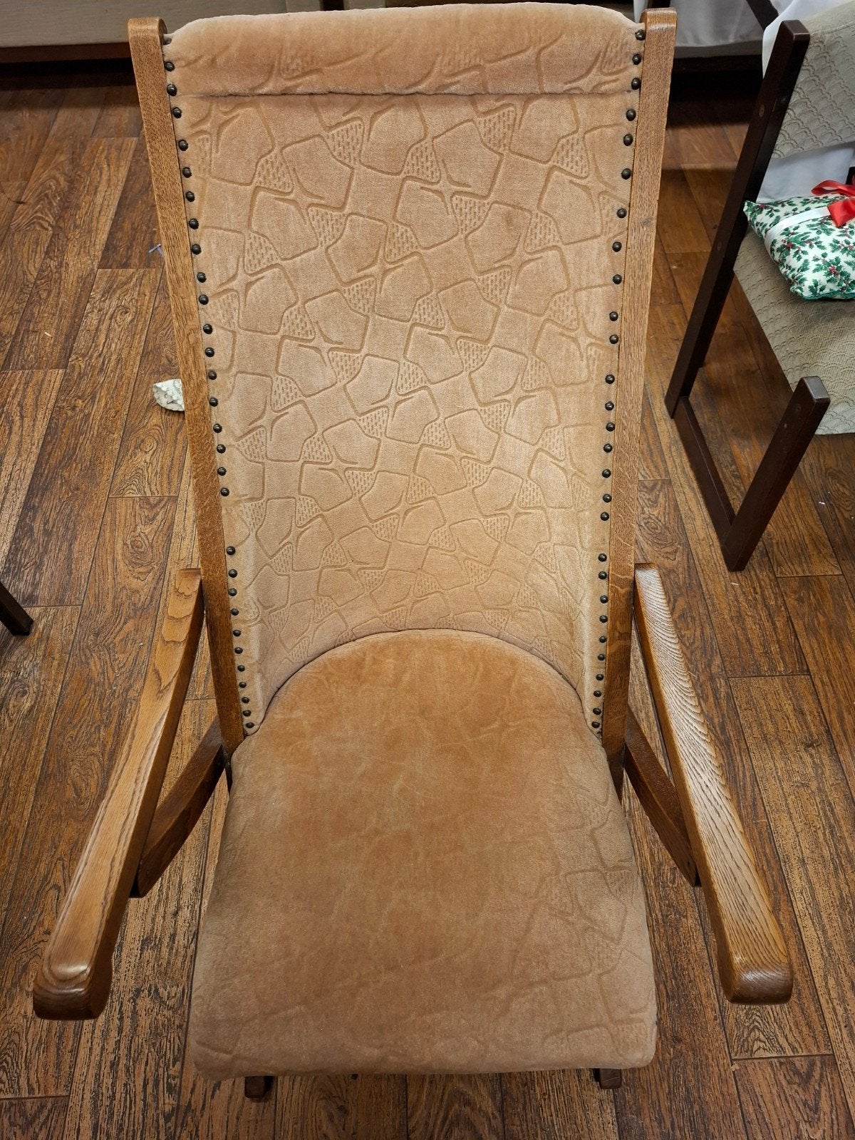 Vintage relaxfauteuil, Ophalen, Gebruikt, Bruin, Eén