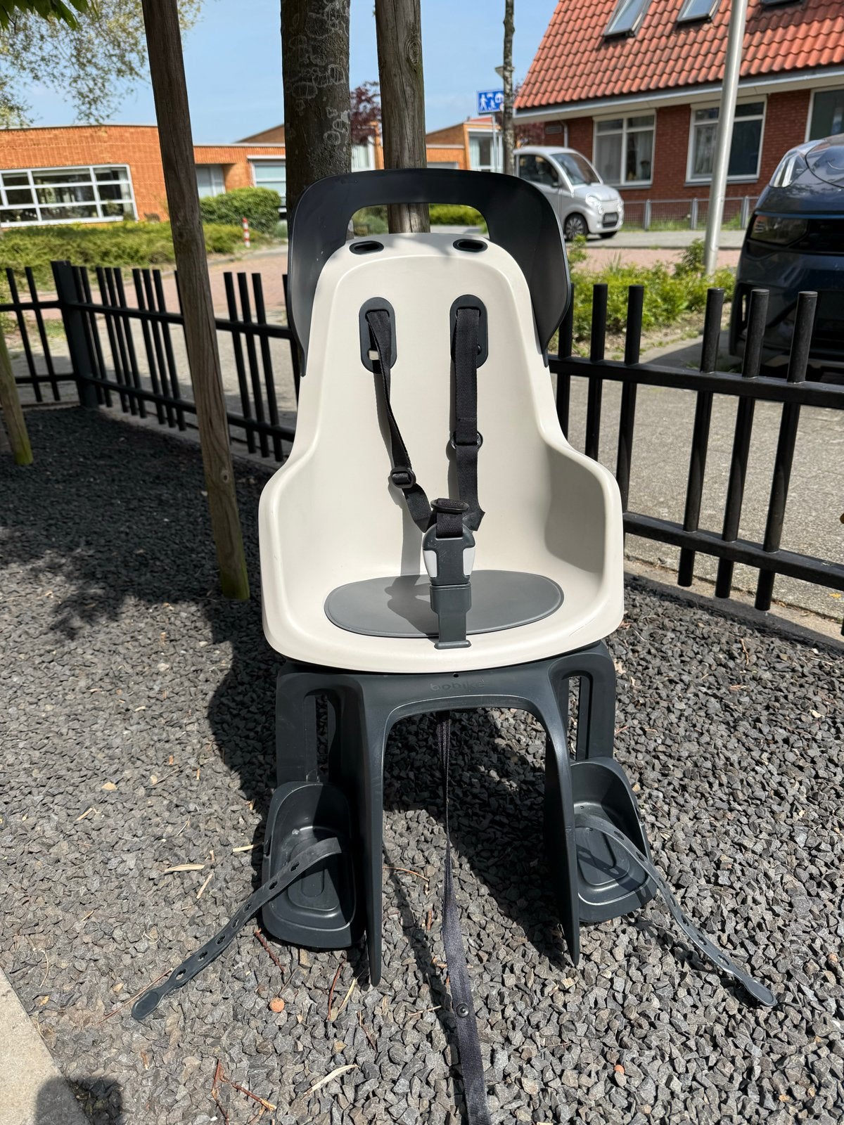 Bobike GO Maxi Carrier Vanilla Cup Cake Achterzitje, Fietsen en Brommers, Fietsaccessoires | Fietsstoeltjes, Ophalen, Zo goed als nieuw