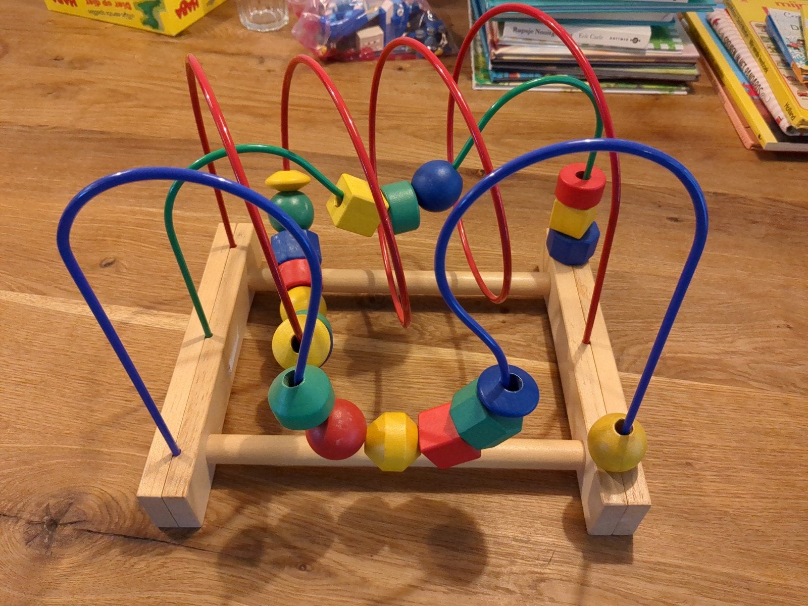 Houten kralenframe - Motorische ontwikkeling baby, Ophalen of Verzenden, Gebruikt, Overige typen