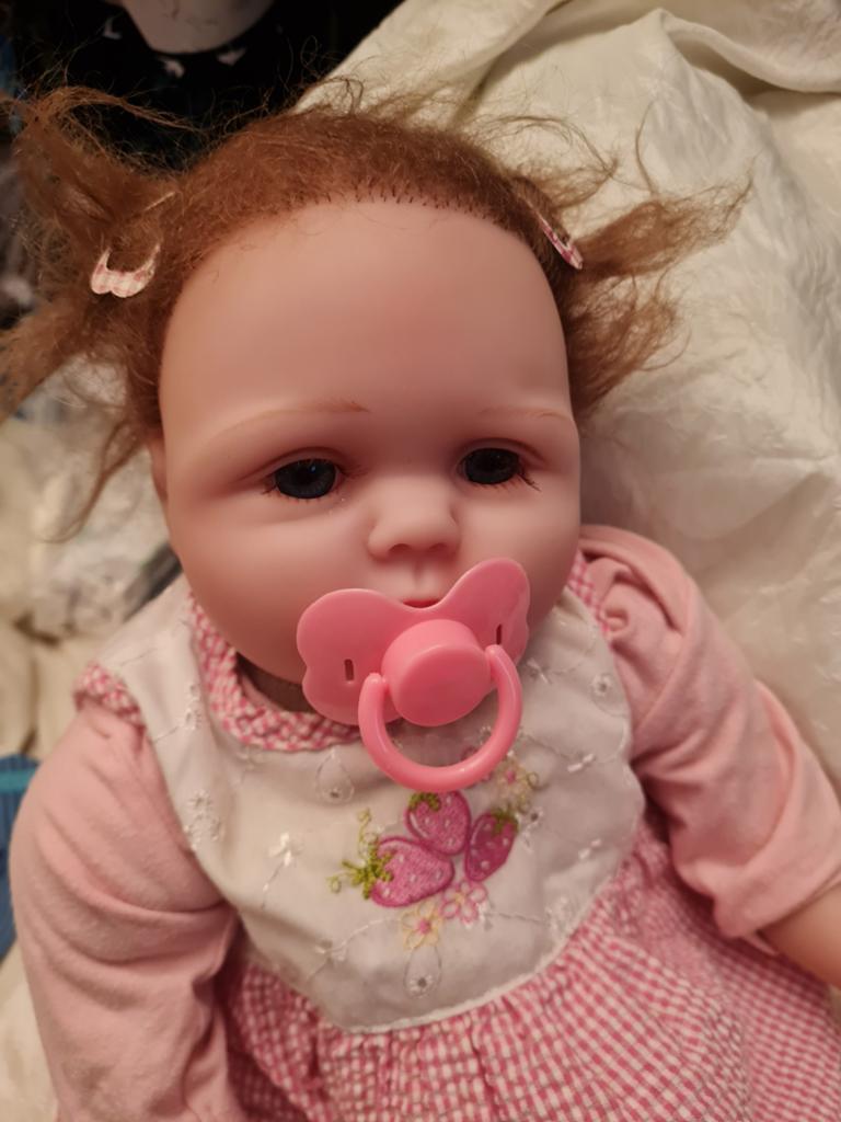 Levensechte Babypop met Softbody, Ophalen of Verzenden, Gebruikt, Babypop