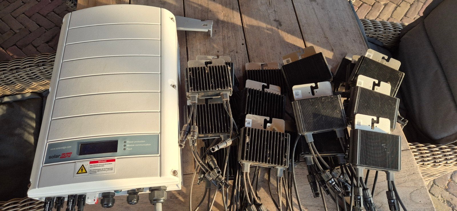 SolarEdge SE7k omvormer met optimizers (gebruikt), Ophalen of Verzenden, Gebruikt, Overige typen