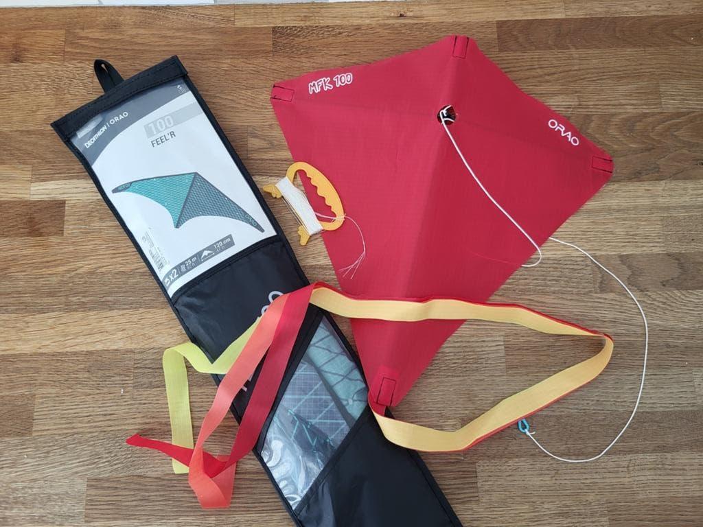 Feel'r 100 Decathlon Vlieger Stuntvlieger Strandvlieger, Ophalen, Nieuw, Tweelijns, Vlieger