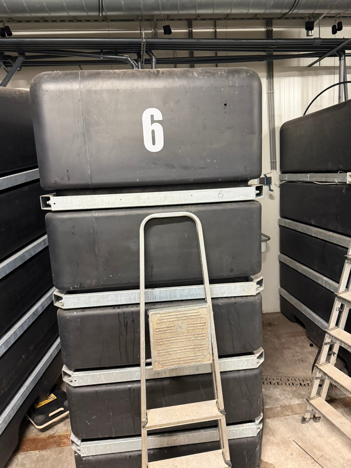 8x PE opslagtank 4.000 liter – zwarte kunststof tank, Ophalen of Verzenden