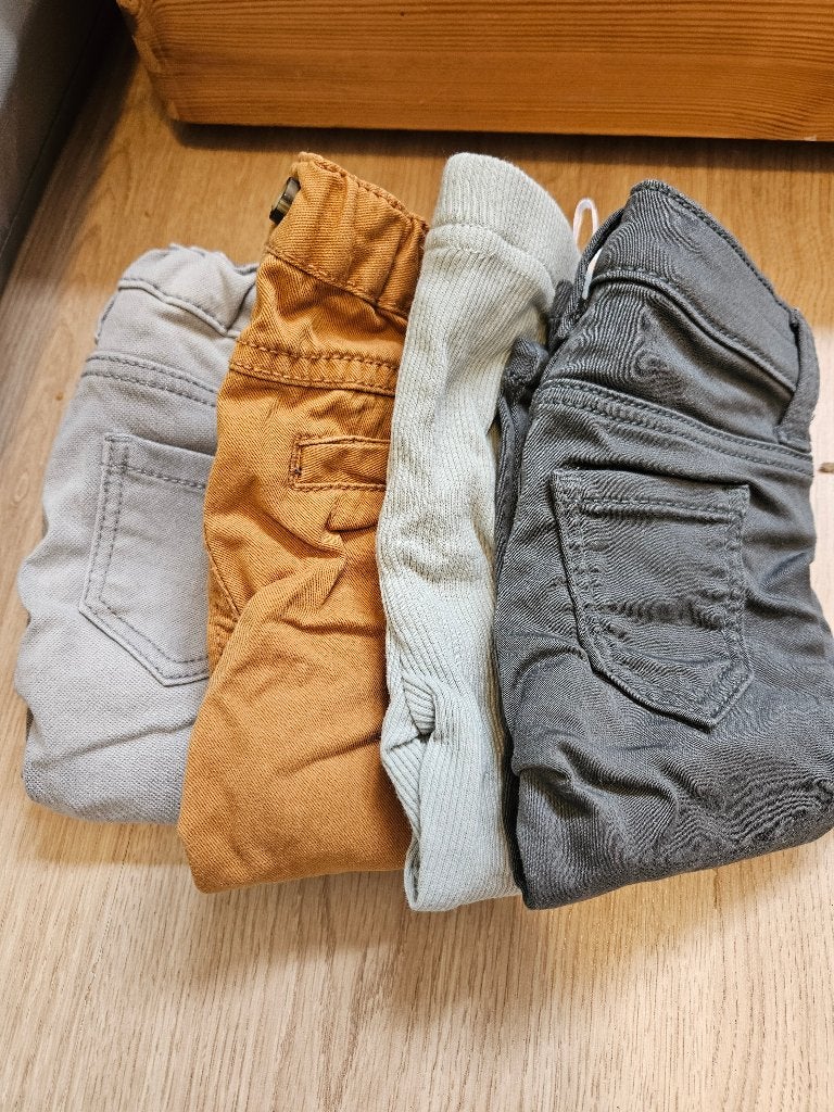 Pakket broeken (lang) - jongen maat 68, Kinderen en Baby's, Babykleding | Maat 68, Ophalen of Verzenden, Gebruikt, Jongetje, Broekje