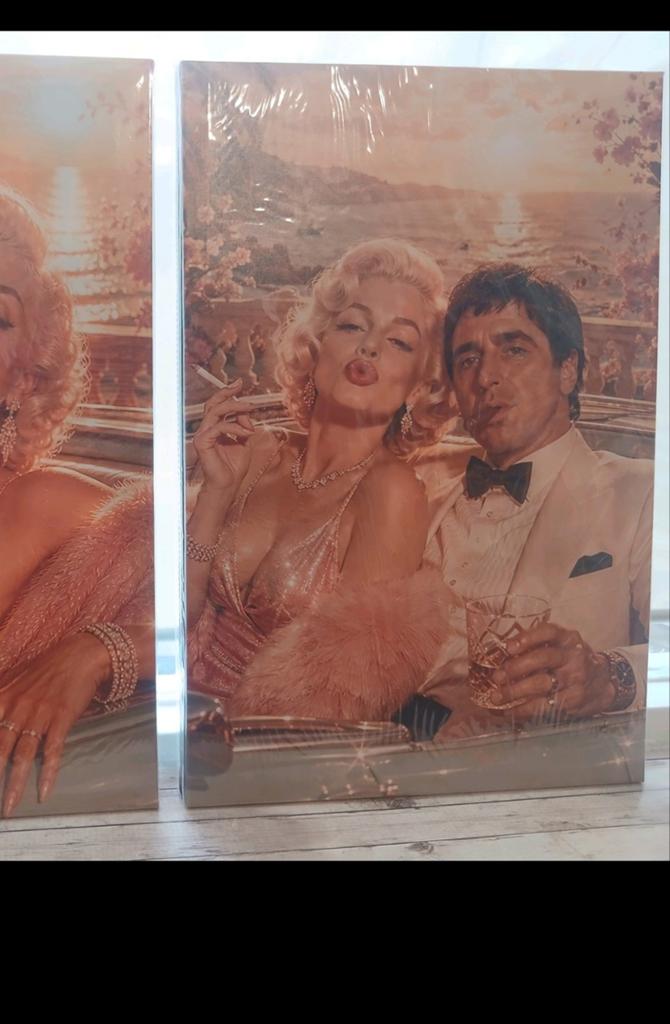 2 Luik Marilyn & Tony Montana - 35€ alleen dit weekend!, Ophalen of Verzenden