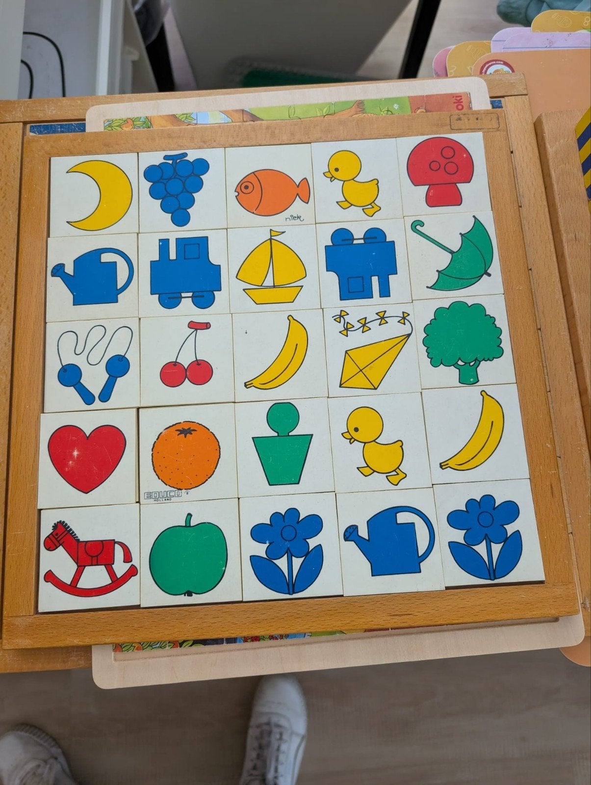 Houten inlegpuzzels en lotto's- diverse thema, Gebruikt, 10 tot 50 stukjes, Ophalen of Verzenden, Van hout