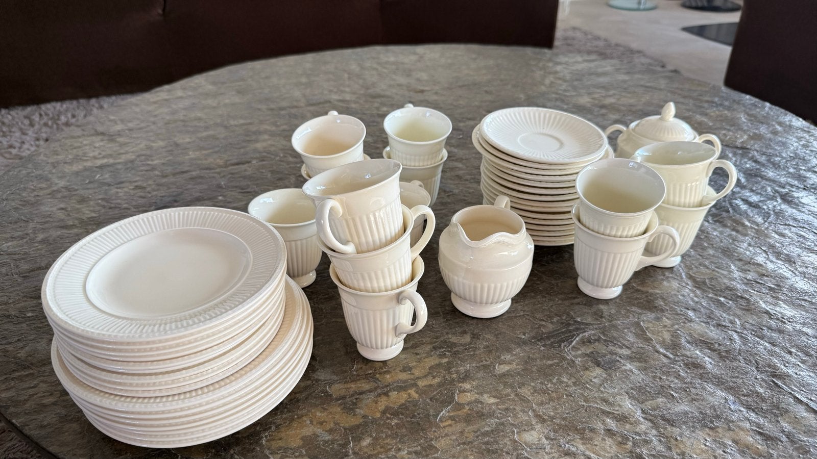 Wedgwood Edme servies - Compleet servies, Ophalen of Verzenden, Zo goed als nieuw, Wedgwood, Compleet servies