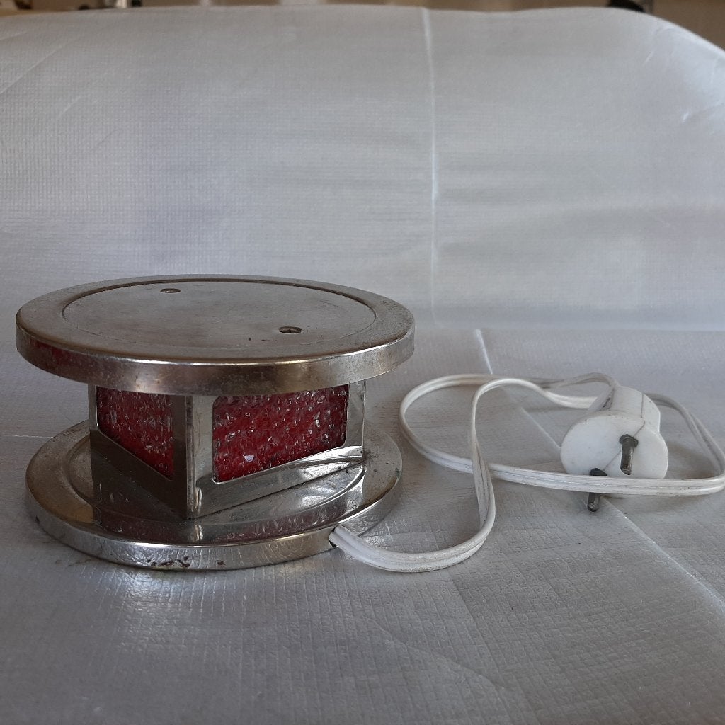Vintage warmhoudplaatje / theelichtje Huza Electrofa electr., Ophalen