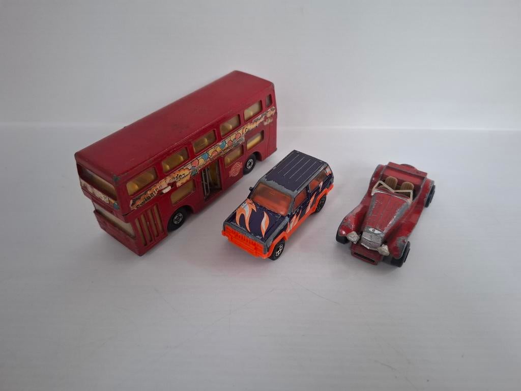 Vintage Matchbox autootjes en K15 Londoner bus, Ophalen of Verzenden, Gebruikt, Auto, Matchbox