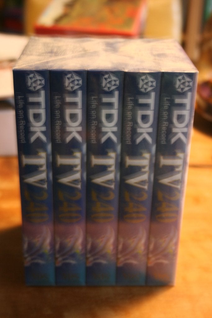 vhs banden fivepack TDK 240/4uurs, Boxset, Gebruikt, Alle leeftijden, Overige genres