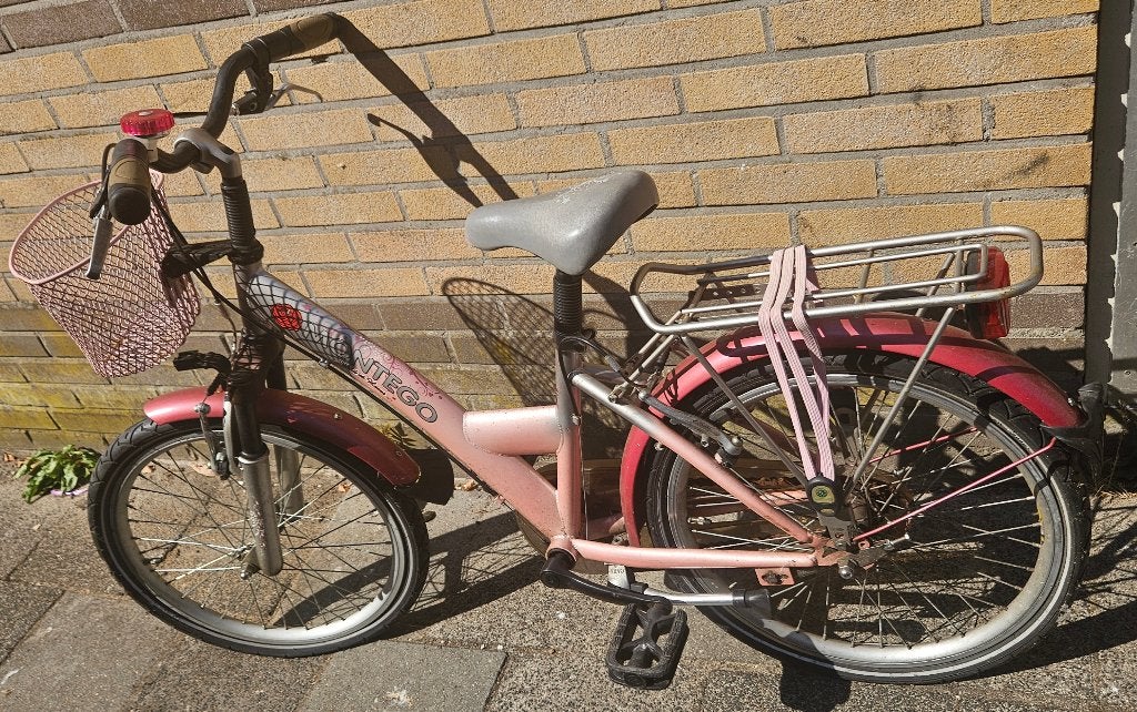 Meisjes fiets montego, Terugtraprem, Gebruikt, 20 inch, Ophalen