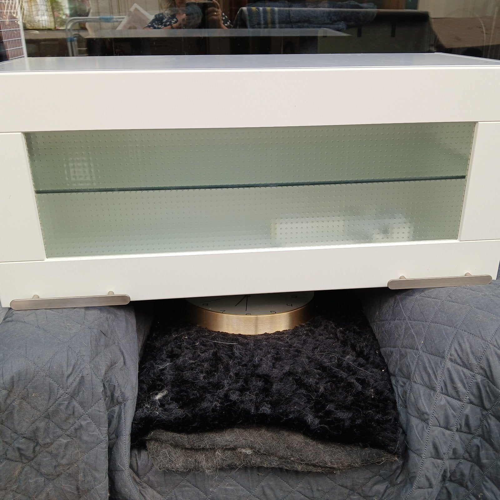 Witte Ikea keukenkast met glazen deur, Ophalen, Zo goed als nieuw