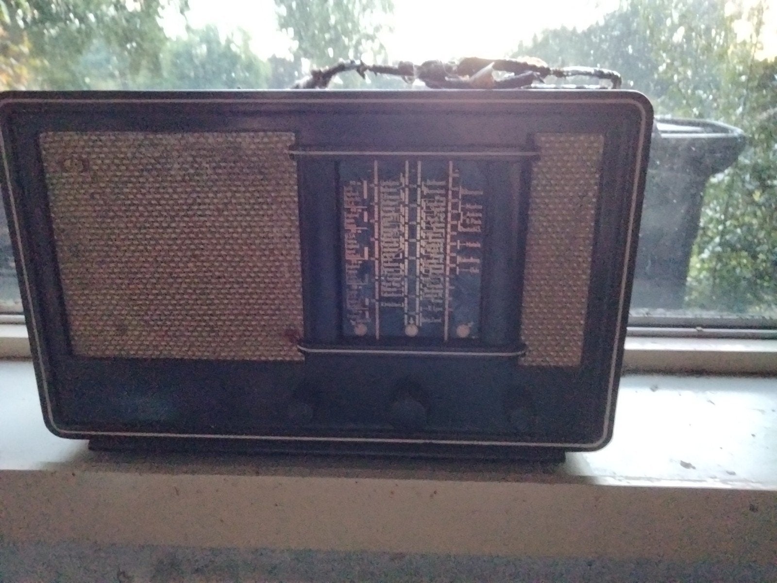 Oude antieke Philips radio., Antiek en Kunst, Ophalen