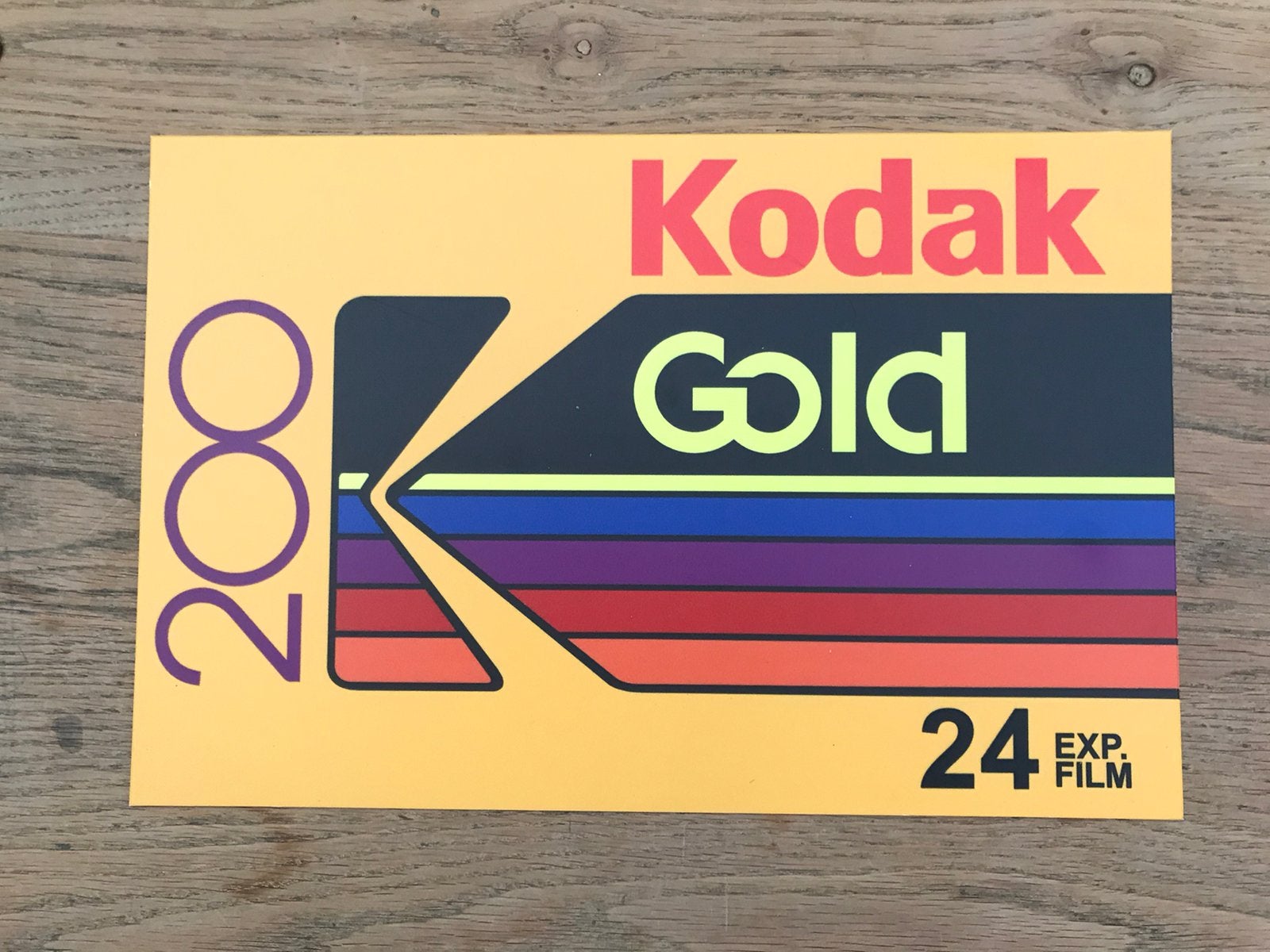 Kodak gold reclame plaat, Ophalen of Verzenden, Gebruikt, Reclamebord