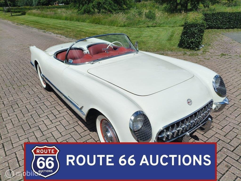 Chevrolet Corvette C1 | 1954 | Route 66 Auctions, Auto's, Overige carrosserieën, Chevrolet, Zwart, Bedrijf