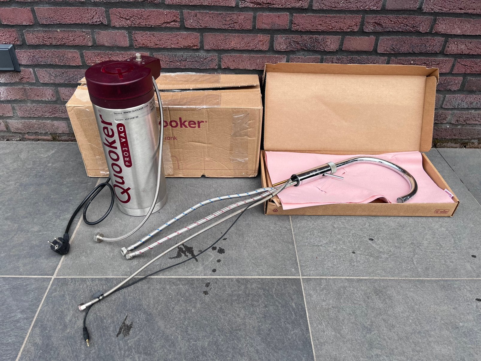 Quooker PRO3-VAQ E + Fusion Round CHR kraan, Ophalen of Verzenden, Gebruikt