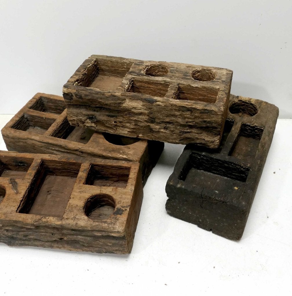 Houten bakje Indonesie WX2 sirih landelijk geleefd hout java, Ophalen of Verzenden