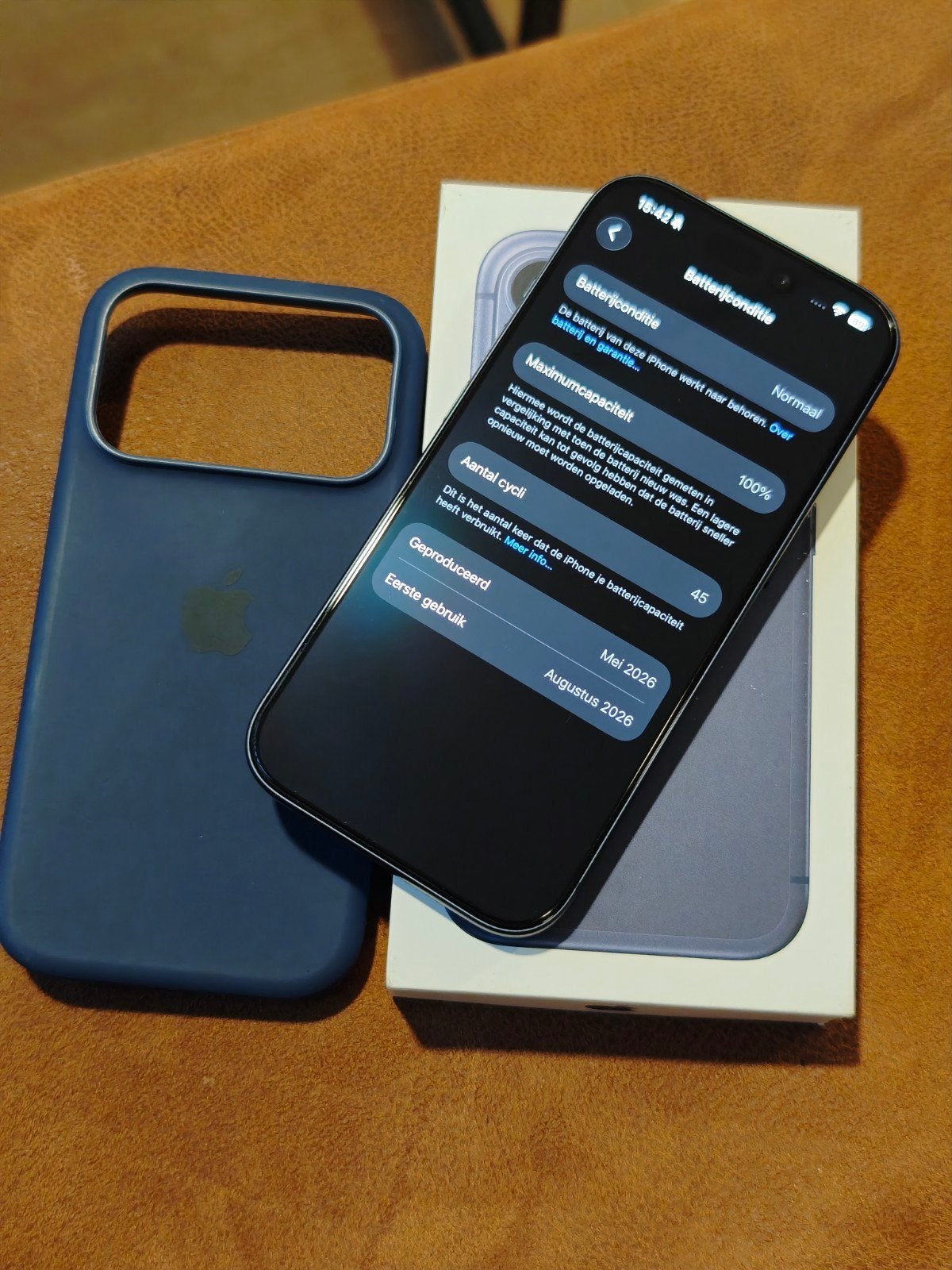 iPhone 17 Pro 256, 45 cycli, MediaMarkt, garantie, Blauw, Zo goed als nieuw, Zonder simlock, Ophalen