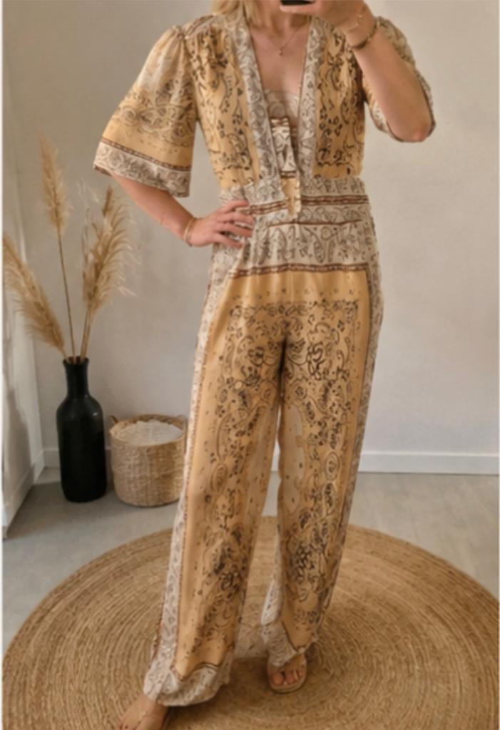 Nieuwe Stijlvolle jumpsuit Debs casual elegance, Maat 38/40 (M), Geel, Nieuw, Ophalen of Verzenden